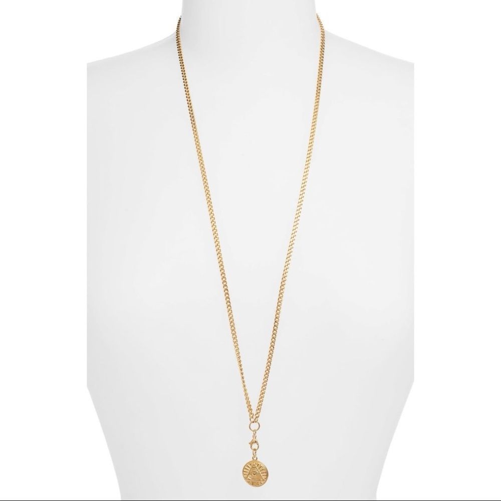 Ellie Vail Fiona Pyramid necklace, gold
